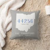 Ohio Custom Town Zip Code Home Pillow Kussen (Deken)