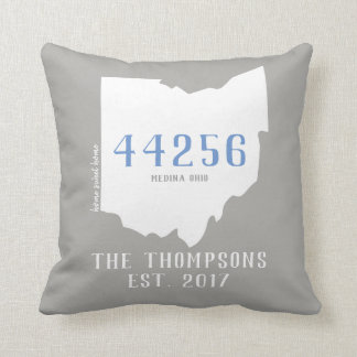 Ohio Custom Town Zip Code Home Pillow Kussen