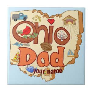 Ohio Dad custom Tegeltje