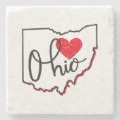 Ohio Day Stenen Onderzetter (Voorkant)