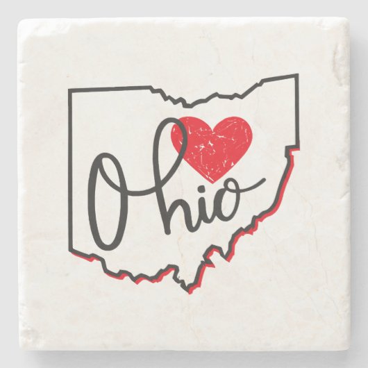 Ohio Day Stenen Onderzetter (Voorkant)