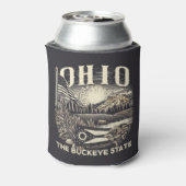 Ohio de Buckeye staat Blikjeskoeler (Blikje Achterkant)