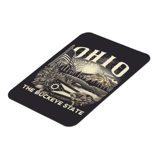 Ohio de Buckeye staat Magneet (Linkerzijde)