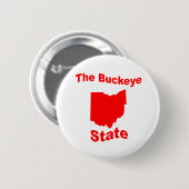 Ohio: De Buckeye-staat Ronde Button 5,7 Cm (Voorkant /achterkant)