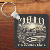 Ohio de Buckeye staat Sleutelhanger (Voorkant)