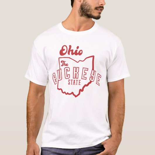 Ohio de Buckeye staat T-shirt (Voorkant)