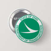 Ohio Department of Transportation Button. Ronde Button 5,7 Cm (Voorkant /achterkant)