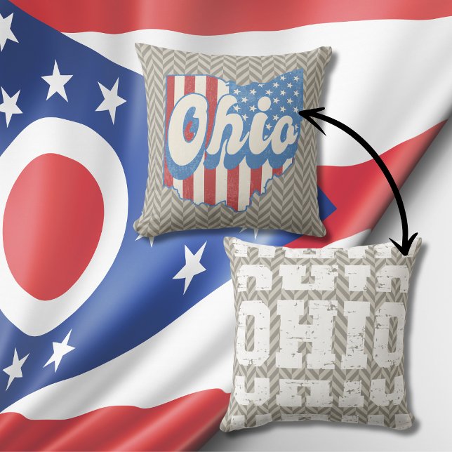  Ohio Distress Geometric Kussen (Creator heeft geüpload)