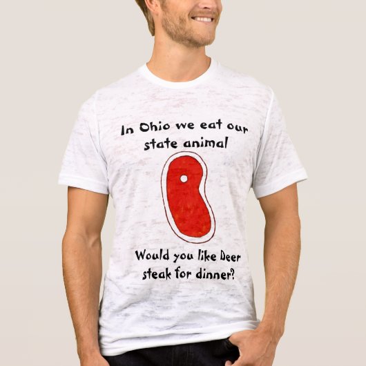 Ohio Eats State Animal T-shirt (Voorkant)