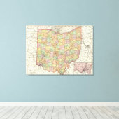 Ohio en Hamilton County Canvas Afdruk (Insitu (Houten vloer))