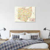Ohio en Hamilton County Canvas Afdruk (Insitu (Slaapkamer))