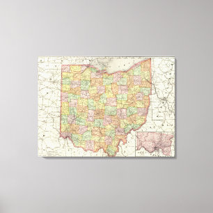 Ohio en Hamilton County Canvas Afdruk