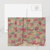 Ohio en Indiana 3 Briefkaart (Voorkant / Achterkant)