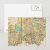 Ohio en Indiana Briefkaart (Voorkant / Achterkant)