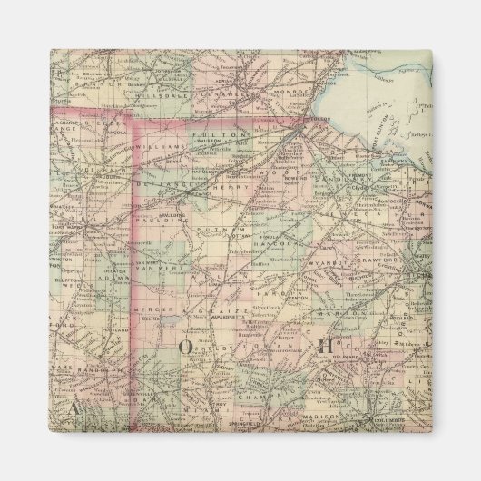 Ohio en Indiana Magneet (Voorkant)