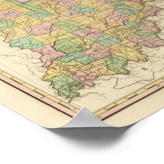 Ohio en Indiana Poster (Hoek)