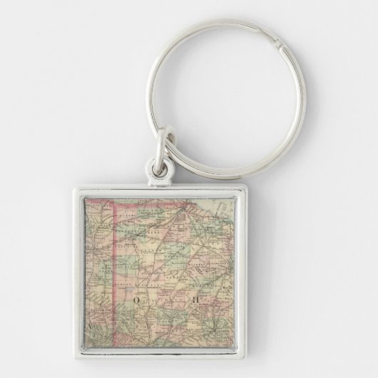 Ohio en Indiana Sleutelhanger (Voorkant)