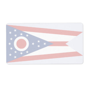 Ohio Faint Flag Verzendlabel