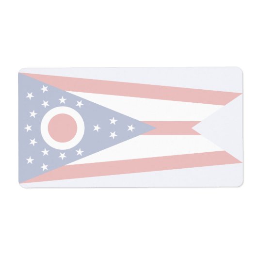 Ohio Faint Flag Verzendlabel (Voorkant)