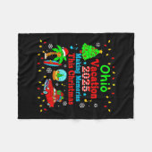 Ohio Family Vacation 2025 Making Memories Christma Fleece Deken (Voorkant (Horizontaal))