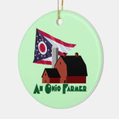Ohio Farmer Keramisch Ornament (Links)