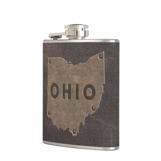 Ohio Faux Leather Monogrammed Heupfles (Links)