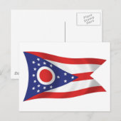 Ohio Flag Briefkaart (Voorkant / Achterkant)