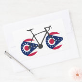 Ohio Flag Cycling Rechthoekige Sticker (Envelop)
