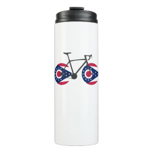 Ohio Flag Cycling Thermosbeker