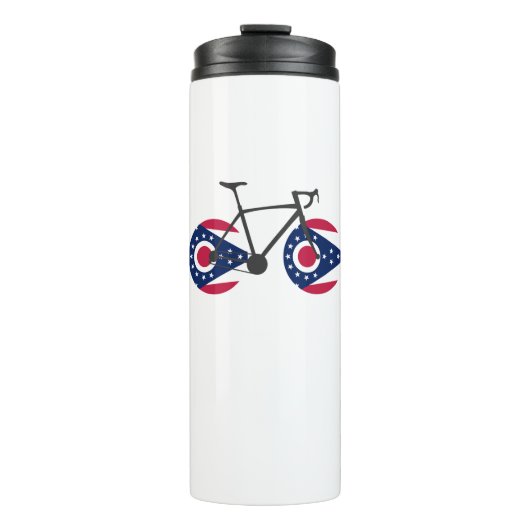 Ohio Flag Cycling Thermosbeker (Voorkant)