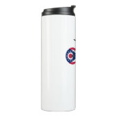 Ohio Flag Cycling Thermosbeker (Gedraaid links)