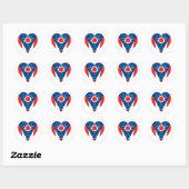Ohio Flag Heart Ronde Sticker (Vel)