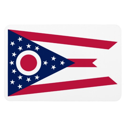 Ohio Flag Magneet (Horizontaal)