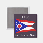 Ohio Flag Magnet (Voorkant / Achterkant)