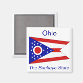 Ohio Flag Magnet (Voorkant / Achterkant)