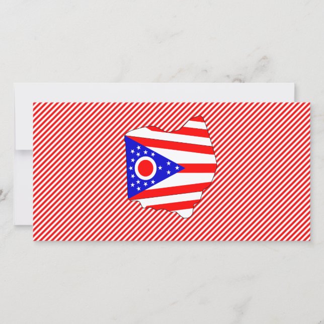 Ohio Flag Map (Voorkant)