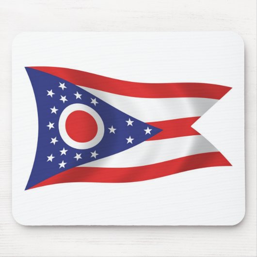 Ohio Flag Mousepad Muismat (Voorkant)