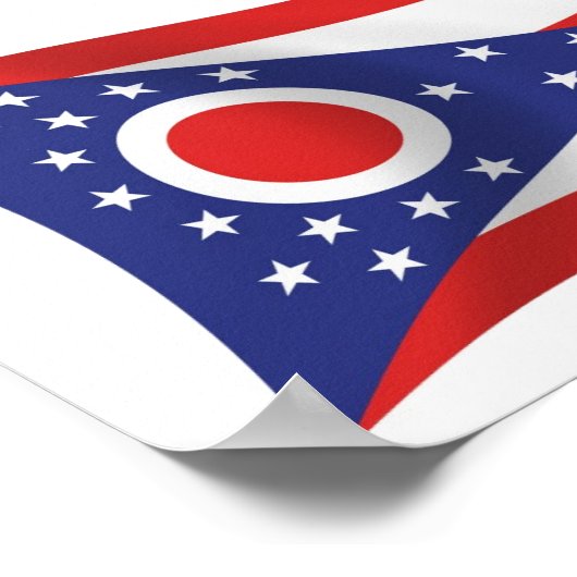 Ohio Flag Poster Print (Hoek)