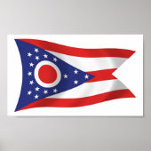 Ohio Flag Poster Print (Voorkant)