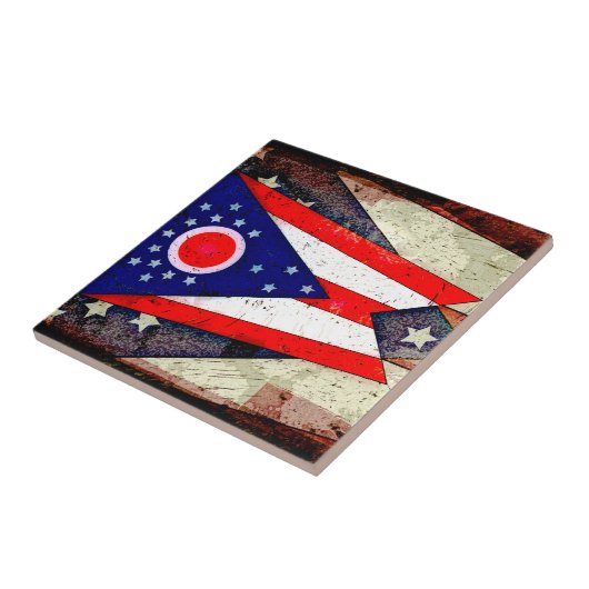 OHIO FLAG TEGELTJE (Zijkant)
