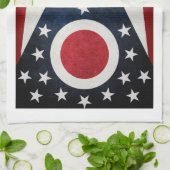 Ohio Flag Theedoek (Gevouwen)