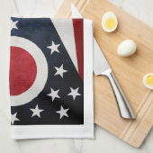 Ohio Flag Theedoek (Quarter Fold)