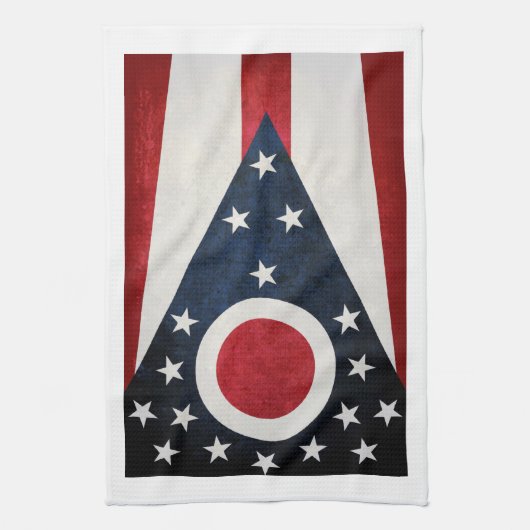 Ohio Flag Theedoek (Verticaal)