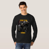 Ohio Funny Cringe Hard Skeleton meme T-shirt (Voorkant volledig)