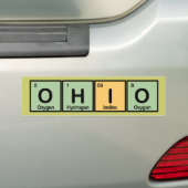 Ohio gemaakt van Elementen Bumpersticker (Op auto)