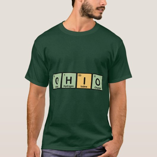 Ohio gemaakt van Elementen T-shirt (Voorkant)