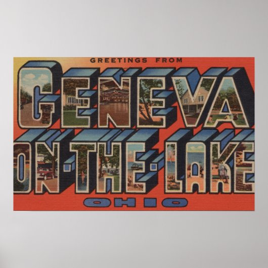 Ohio - Genève op het meer - Grote letterscènes Poster (Voorkant)