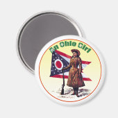 Ohio Girl, Annie Oakley Magneet (Voorkant / Achterkant)