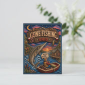 Ohio Gone Fishing Meersteur Briefkaart (Staand voorkant)
