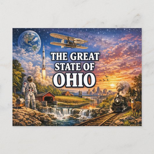 Ohio Greetings Postcard  Briefkaart (Voorkant)